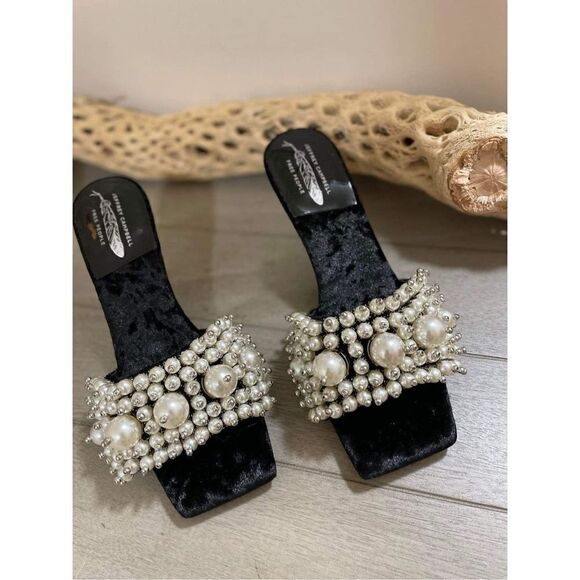 New Free  People x Jeffrey Campbell Portia Pearl Heels Size 6.5 new - Picture 3 of 8
